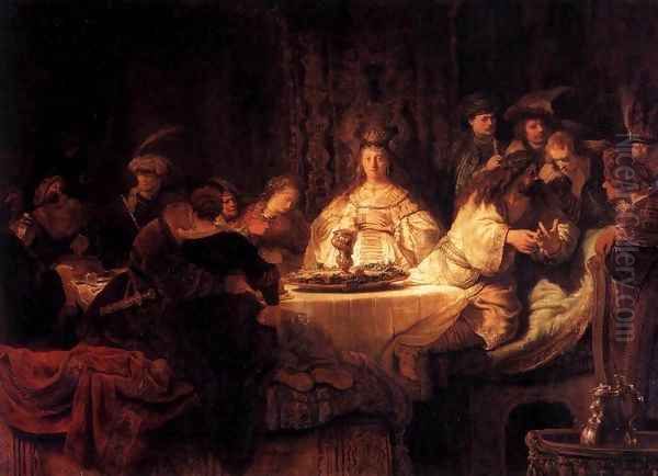 The Wedding of Samson 1638 Oil Painting by Harmenszoon van Rijn Rembrandt