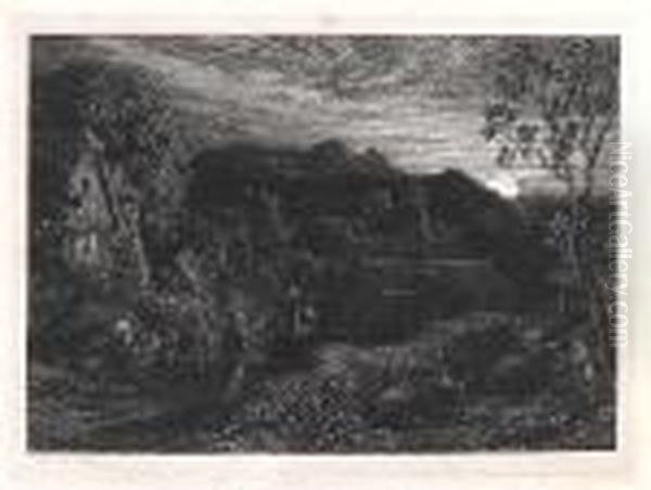 The Bellman Oil Painting by Samuel Palmer