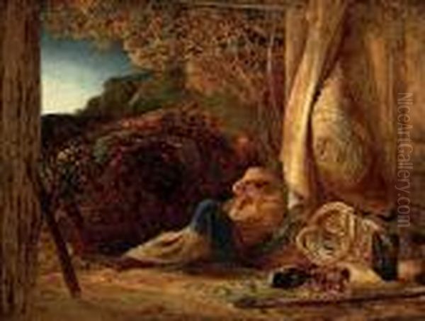 The Sleeping Shepherd Oil Painting by Samuel Palmer