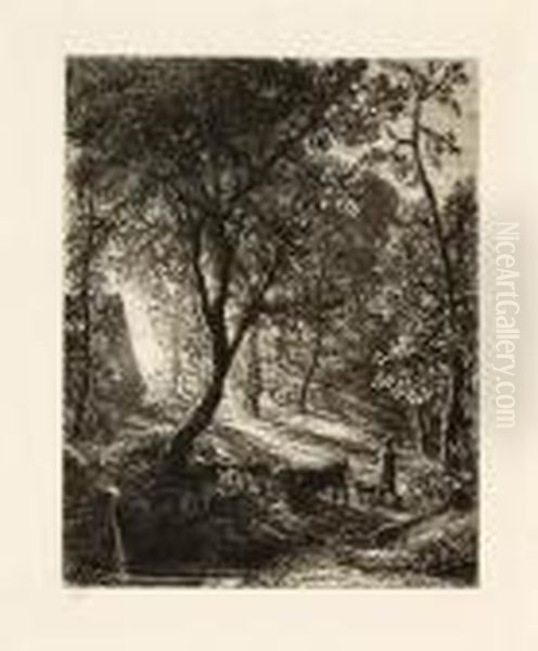 Herdsman's Cottage Oil Painting by Samuel Palmer