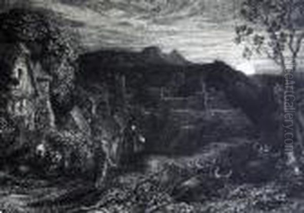 The Bellman State Iv Oil Painting by Samuel Palmer