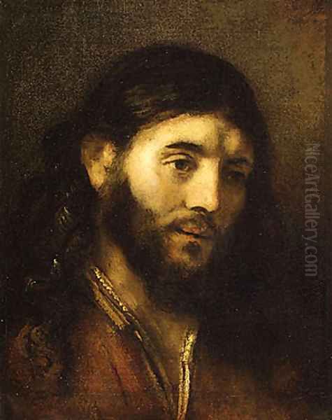 Head of Christ Oil Painting by Harmenszoon van Rijn Rembrandt