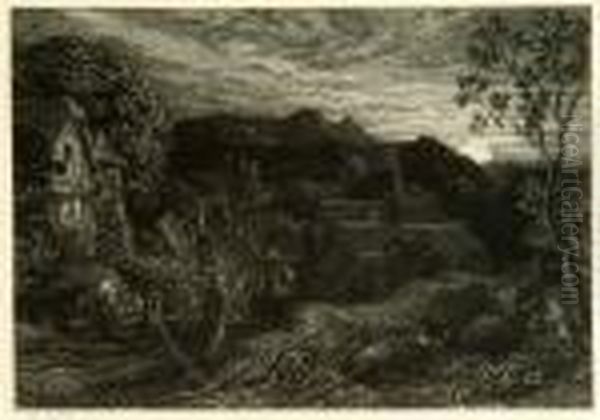 The Bellman Oil Painting by Samuel Palmer