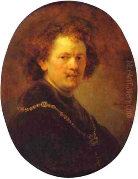 Self Portrait Bareheaded 1633 Oil Painting by Harmenszoon van Rijn Rembrandt