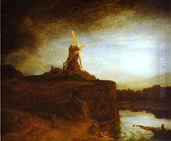 The Mill 1650 Oil Painting by Harmenszoon van Rijn Rembrandt