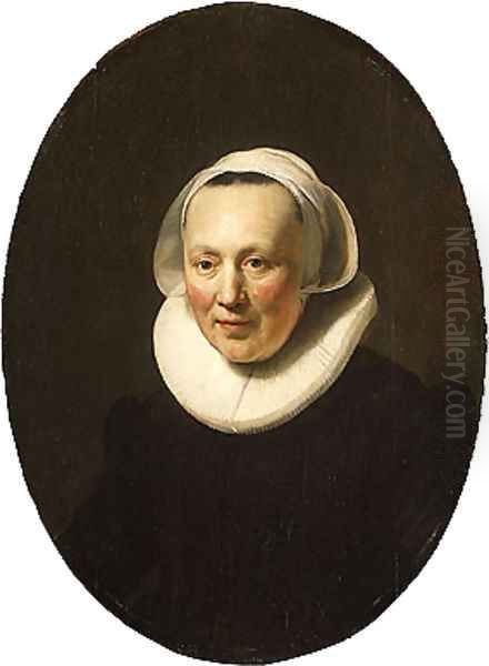 Portrait of a Woman 1633 Oil Painting by Harmenszoon van Rijn Rembrandt