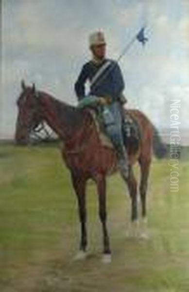 Cavalleggero Oil Painting by Ruggero Panerai