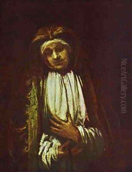 Portrait Of An Old Woman 1661 Oil Painting by Harmenszoon van Rijn Rembrandt