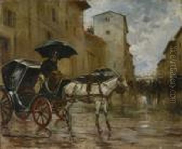 Senza Titolo
Olio Su Tela, Cm. 28,5X34,5 Oil Painting by Ruggero Panerai