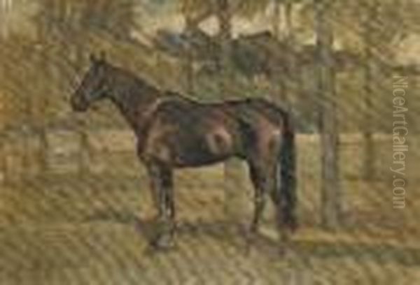 Cavallo Oil Painting by Ruggero Panerai