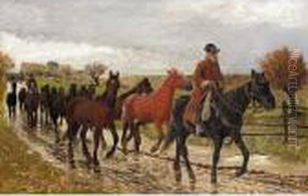 On The Way To Market Oil Painting by Ruggero Panerai