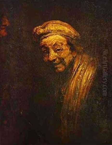 Self Portrait 2 1668 Oil Painting by Harmenszoon van Rijn Rembrandt