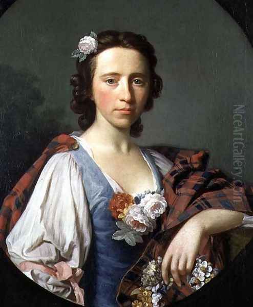 Portrait of Flora Macdonald 1722-90 Oil Painting by Allan Ramsay