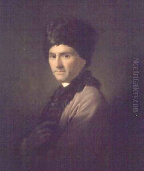 Jean-Jacques Rousseau, 1766 Oil Painting by Allan Ramsay