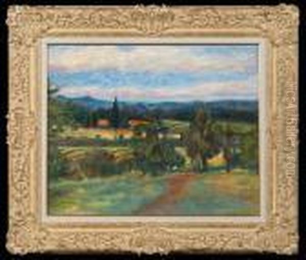 Surroundings Of St.tropez Oil Painting by Jozef Pankiewicz