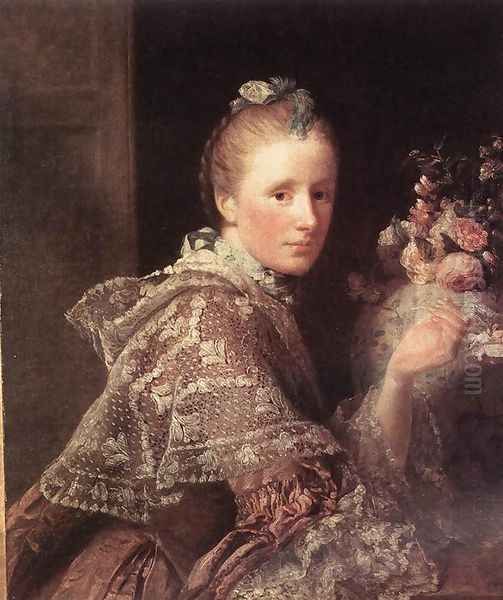 Portrait of the Artist's Wife Oil Painting by Allan Ramsay