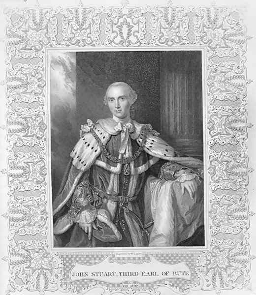 John Stuart, Third Earl of Bute, engraved by W.T. Mote Oil Painting by Allan Ramsay