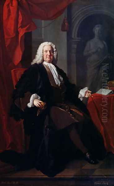 Portrait of Dr. Richard Mead, 1747 Oil Painting by Allan Ramsay