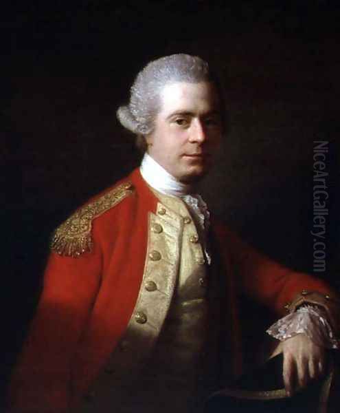 Portrait of an Officer Oil Painting by Allan Ramsay