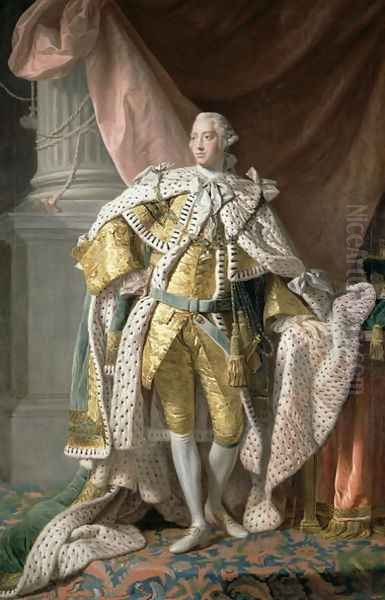 King George III 1738-1820 Oil Painting by Allan Ramsay