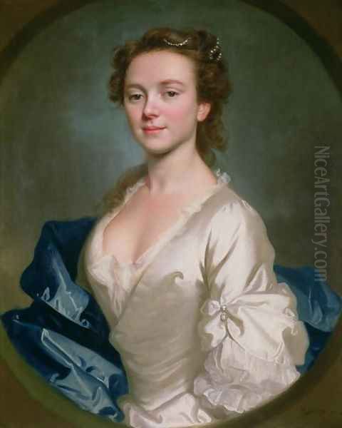 Miss Craigie, 1741 Oil Painting by Allan Ramsay