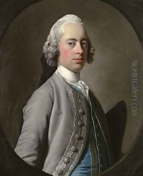 Portrait of Sir Henry Mainwaring Oil Painting by Allan Ramsay