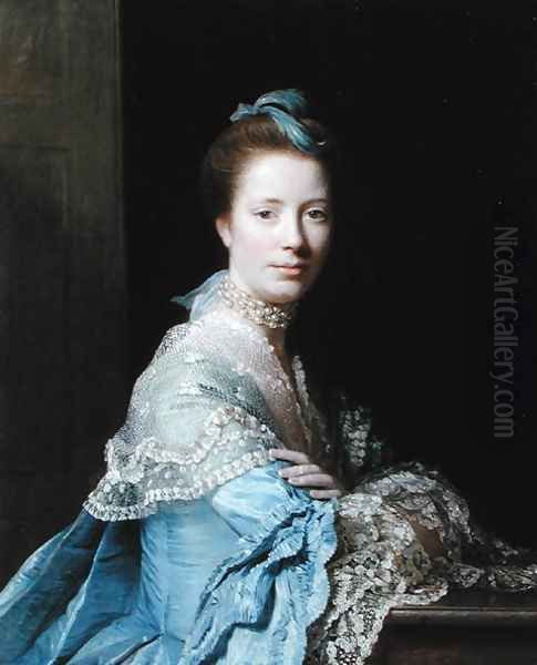 Portrait of Jean Abercromby, Mrs Morison of Haddo Oil Painting by Allan Ramsay