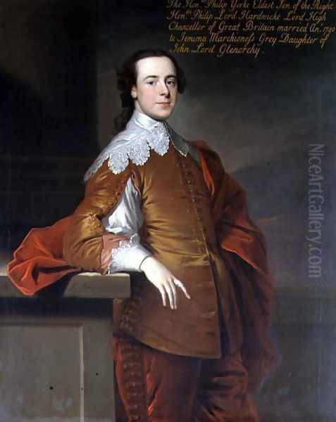 Portrait of the Honourable Philip Yorke 1720-90 1741 Oil Painting by Allan Ramsay