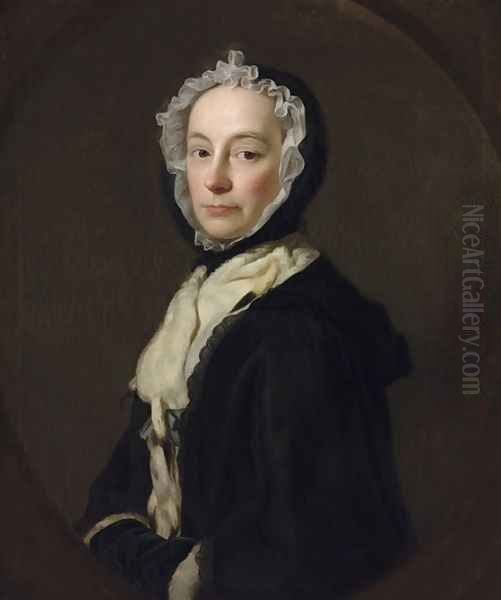 Portrait of Mrs Morris, widow of Colonel Morris of Purcefield Park, 1750 Oil Painting by Allan Ramsay