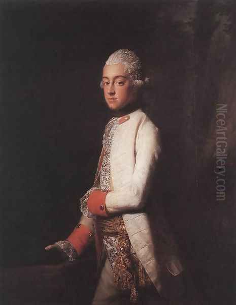 Prince George Augustus of Mecklenburg-Strelitz Oil Painting by Allan Ramsay