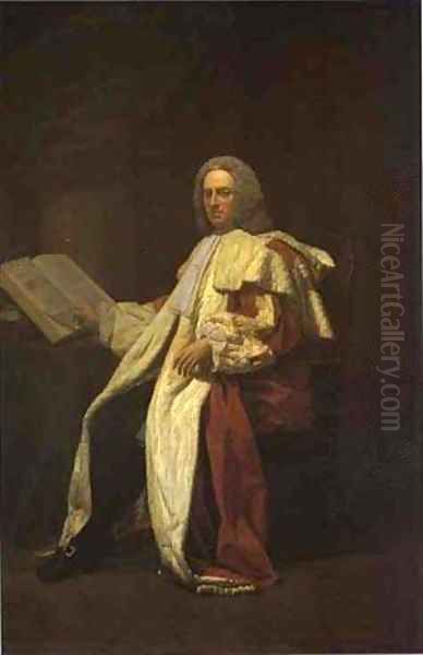 Portrait Of Archibald Campbell 3rd Duke Of Argyll 1749 Oil Painting by Allan Ramsay