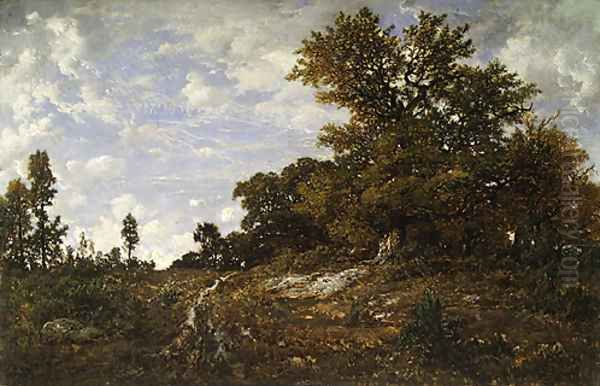 The Edge of the Woods at Monts Girard 1854 Oil Painting by Allan Ramsay