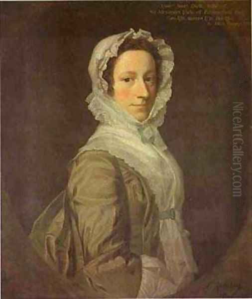 Portrait Of Janet Dick 1748 Oil Painting by Allan Ramsay