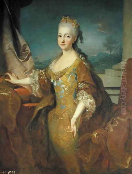 Portrait of Louise-Elisabeth dOrleans 1709-42 Oil Painting by Jean Ranc