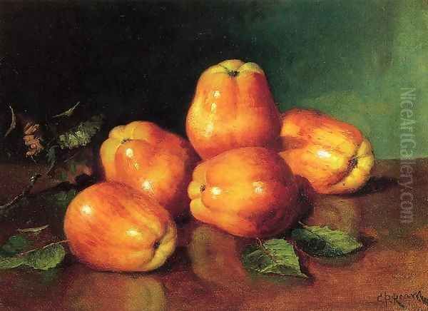 Apples and Fox Grapes Oil Painting by Carducius Plantagenet Ream