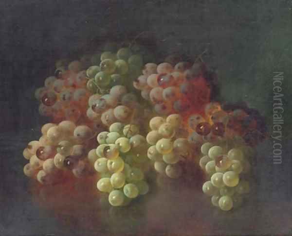 Still Life with Grapes 2 Oil Painting by Carducius Plantagenet Ream