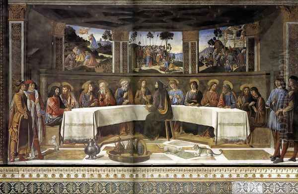 The Last Supper 1481-82 Oil Painting by Cosimo Rosselli