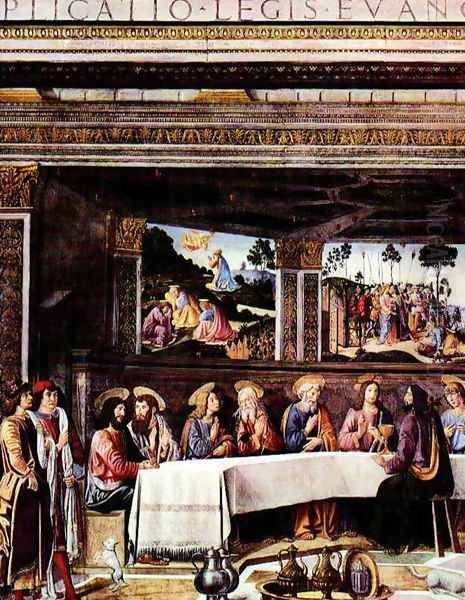 The Last Supper Oil Painting by Cosimo Rosselli