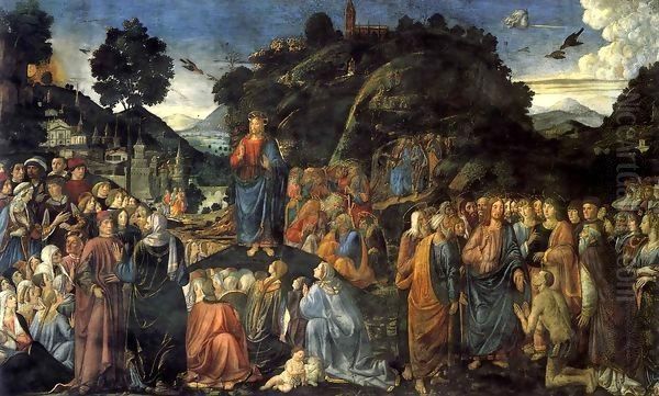 Sermon on the Mount Oil Painting by Cosimo Rosselli