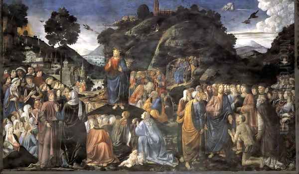 Sermon on the Mount 2 Oil Painting by Cosimo Rosselli