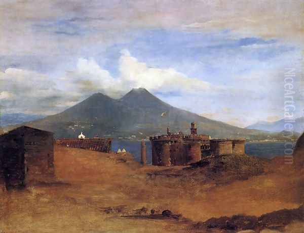 Vesuvius Oil Painting by Louis-Leopold Robert