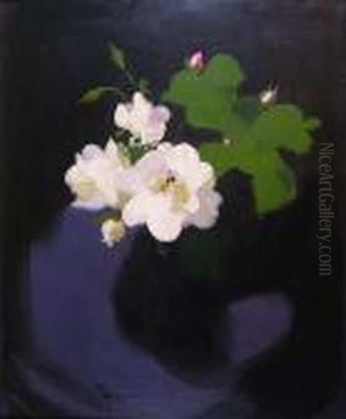 White Roses Oil Painting by James Stuart Park