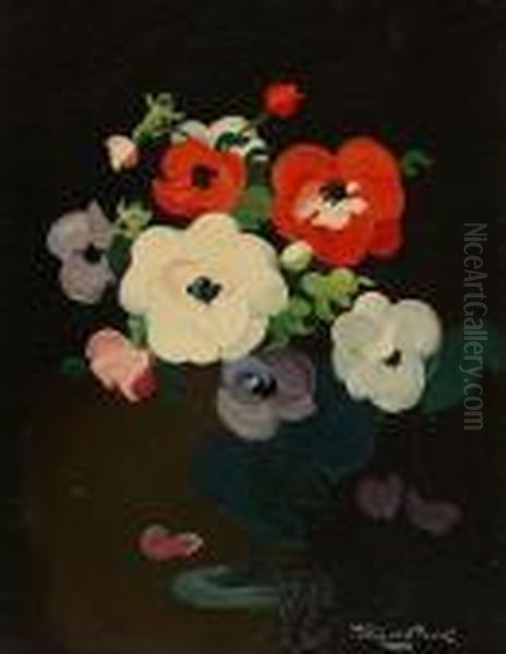 Anemones Oil Painting by James Stuart Park