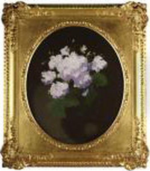 A Still Life Of Rhododendron Oil Painting by James Stuart Park