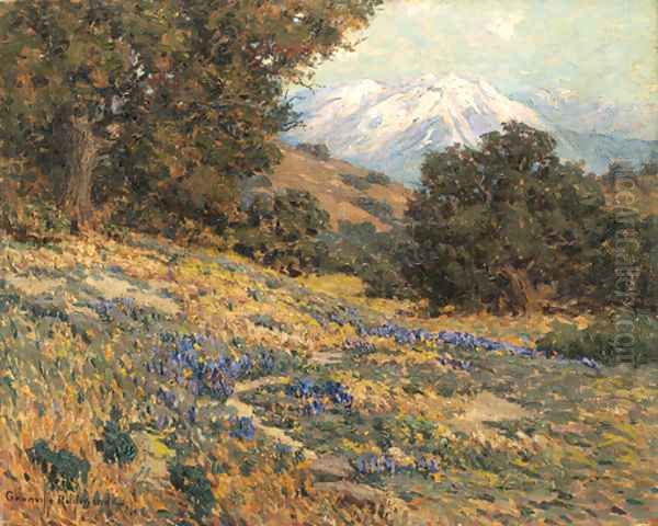 Old Baldy Mountain Oil Painting by Granville Redmond