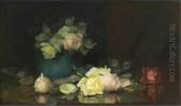 Roses Oil Painting by James Stuart Park