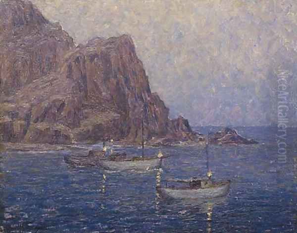 Moonlight, Catalina Oil Painting by Granville Redmond