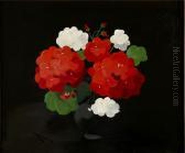 Hydrangeas Oil Painting by James Stuart Park