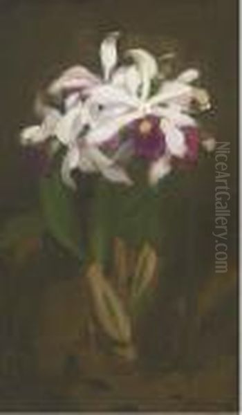 Oriental Lilies Oil Painting by James Stuart Park