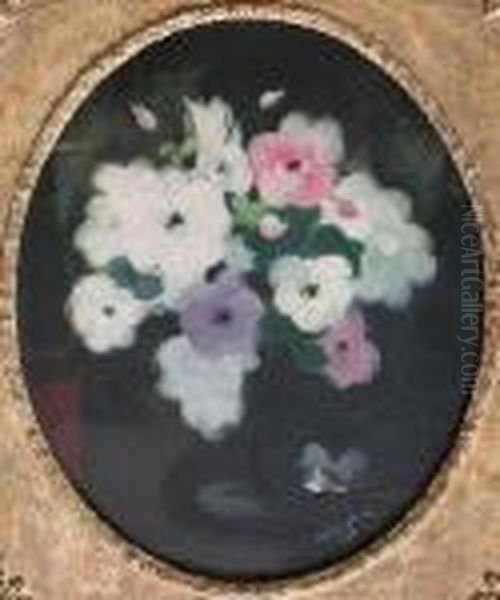 A Still Life Of Assorted Roses Oil Painting by James Stuart Park